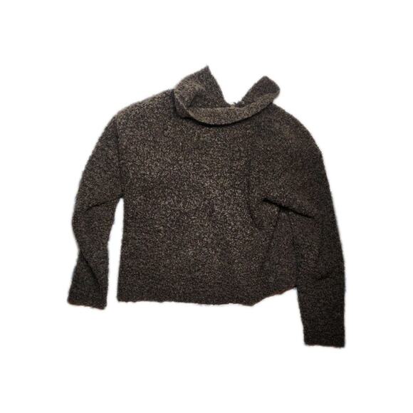 B Moss Acrylic And Wool Sweater Brown Long Sleeve Size Small Zipper Up - Picture 10 of 16